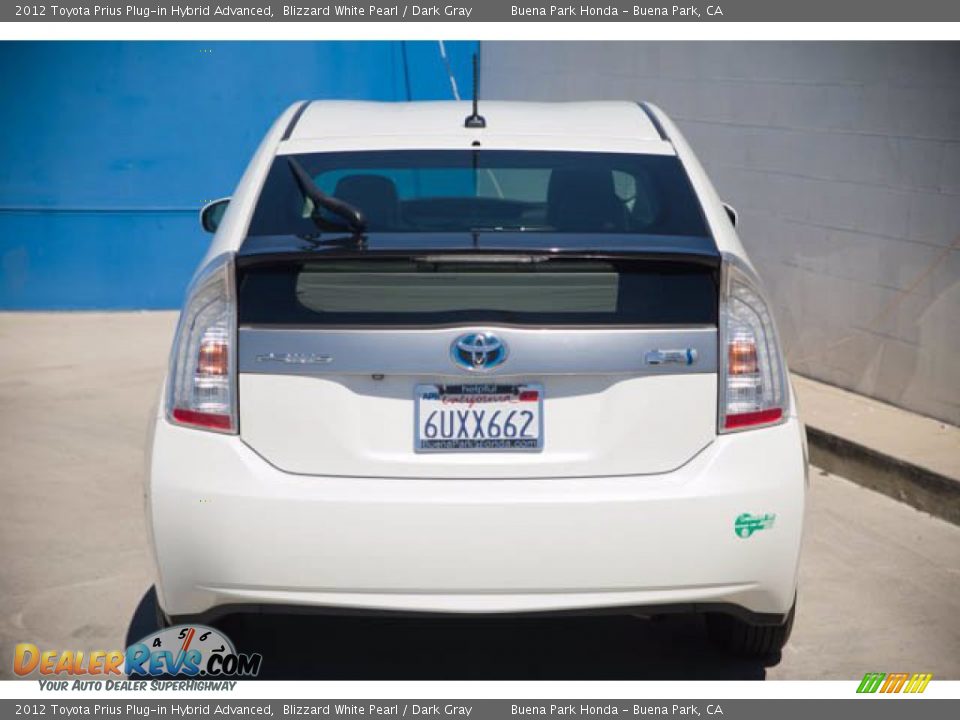 2012 Toyota Prius Plug-in Hybrid Advanced Blizzard White Pearl / Dark Gray Photo #9