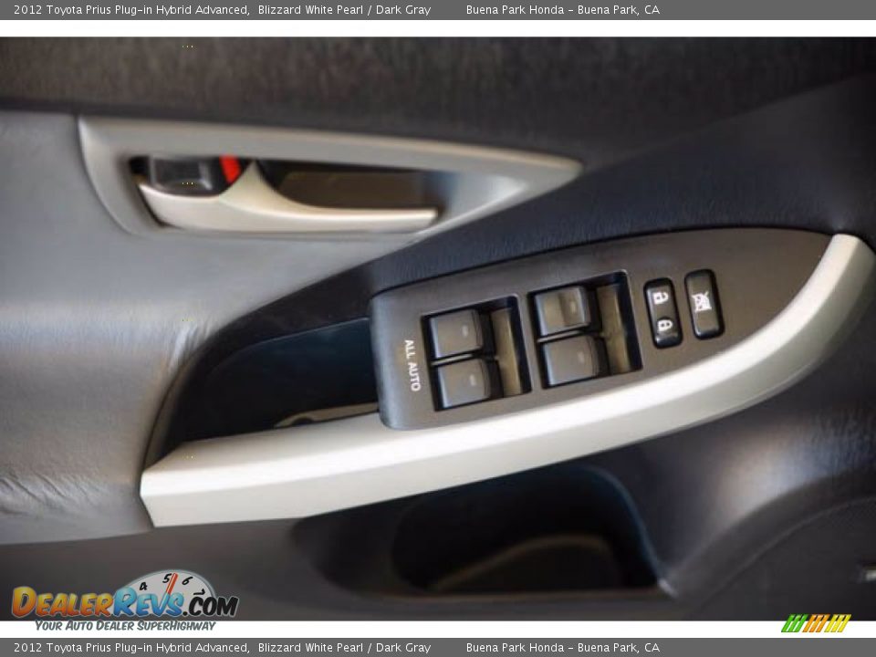 2012 Toyota Prius Plug-in Hybrid Advanced Blizzard White Pearl / Dark Gray Photo #28