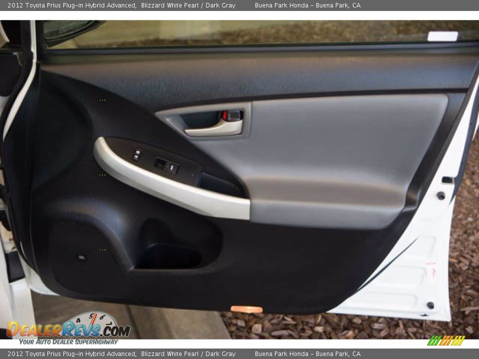 2012 Toyota Prius Plug-in Hybrid Advanced Blizzard White Pearl / Dark Gray Photo #31
