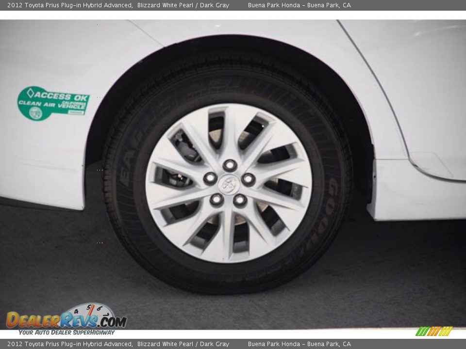 2012 Toyota Prius Plug-in Hybrid Advanced Blizzard White Pearl / Dark Gray Photo #33
