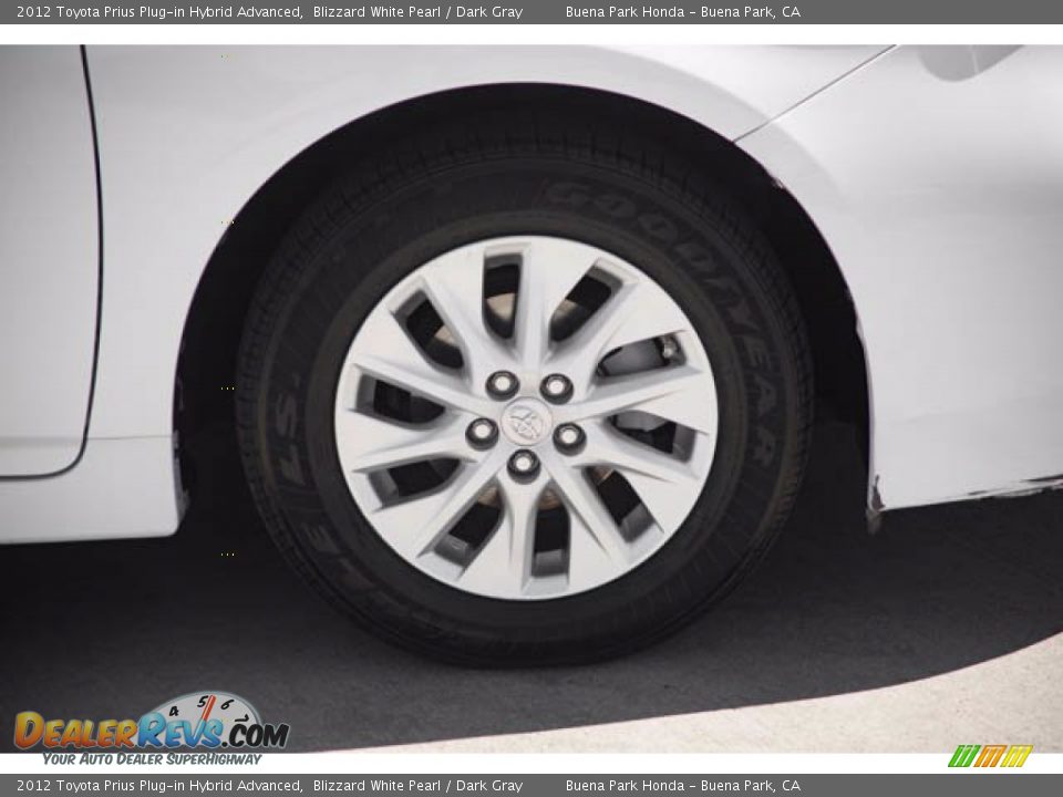 2012 Toyota Prius Plug-in Hybrid Advanced Blizzard White Pearl / Dark Gray Photo #34