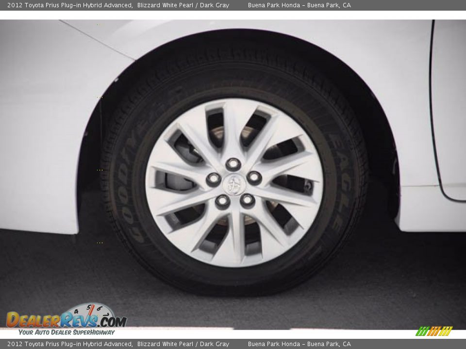 2012 Toyota Prius Plug-in Hybrid Advanced Blizzard White Pearl / Dark Gray Photo #36