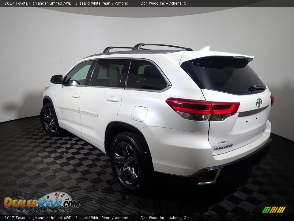 2017 Toyota Highlander Limited AWD Blizzard White Pearl / Almond Photo #6