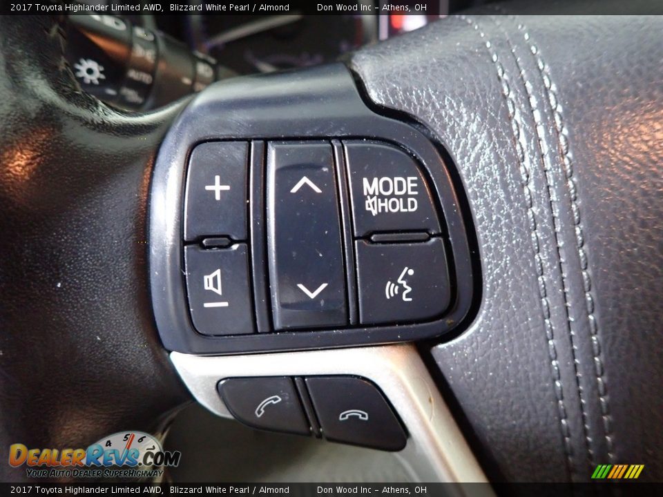 2017 Toyota Highlander Limited AWD Blizzard White Pearl / Almond Photo #16