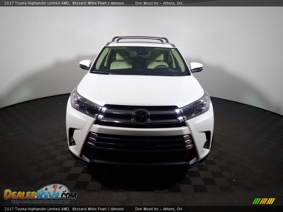2017 Toyota Highlander Limited AWD Blizzard White Pearl / Almond Photo #34