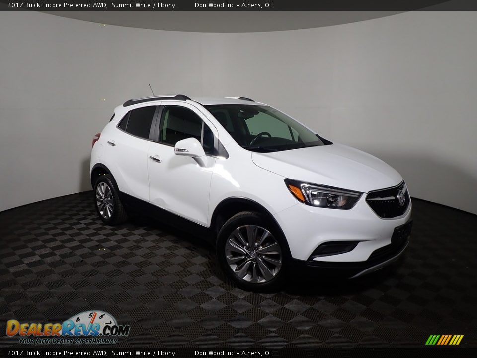 2017 Buick Encore Preferred AWD Summit White / Ebony Photo #2