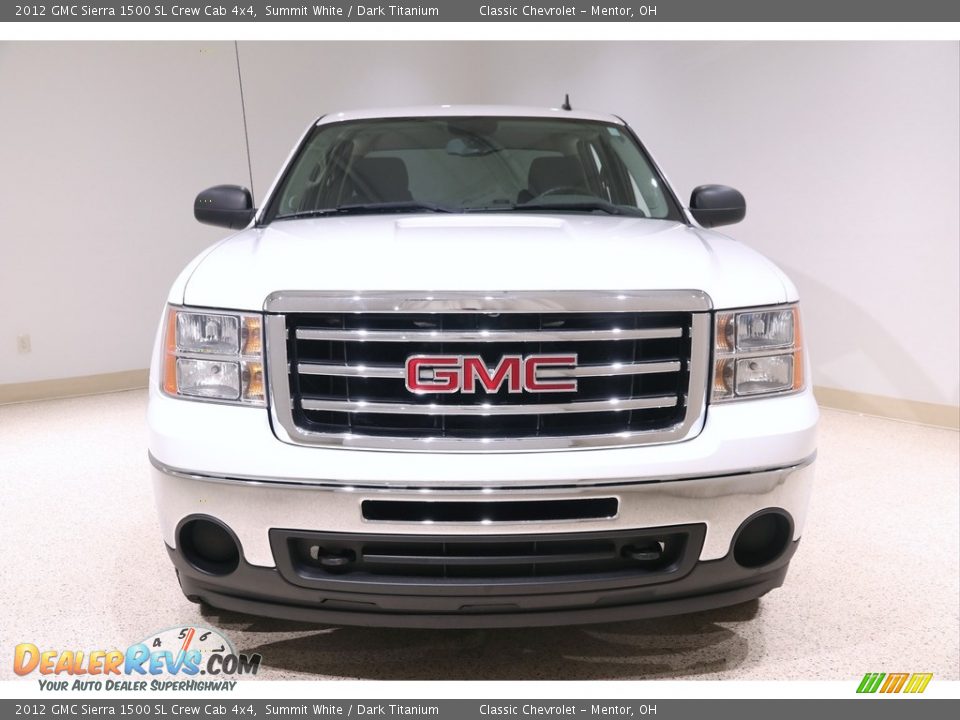 2012 GMC Sierra 1500 SL Crew Cab 4x4 Summit White / Dark Titanium Photo #2