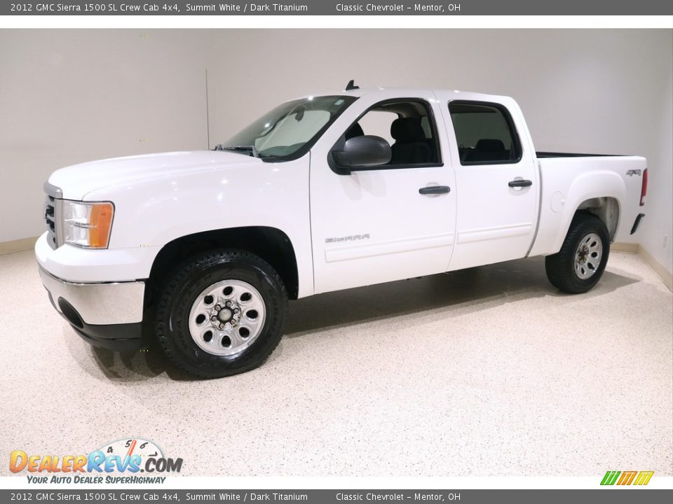 Summit White 2012 GMC Sierra 1500 SL Crew Cab 4x4 Photo #3