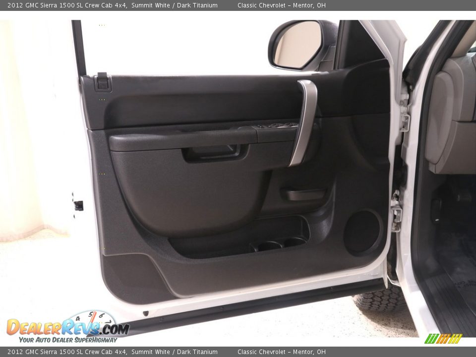 2012 GMC Sierra 1500 SL Crew Cab 4x4 Summit White / Dark Titanium Photo #4