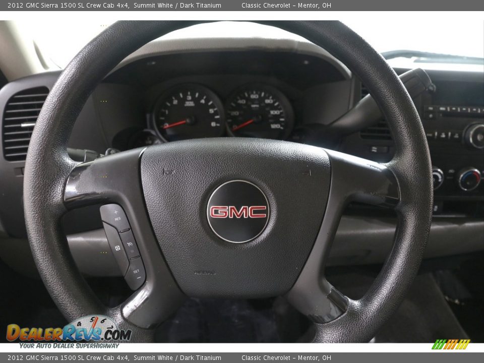 2012 GMC Sierra 1500 SL Crew Cab 4x4 Summit White / Dark Titanium Photo #6