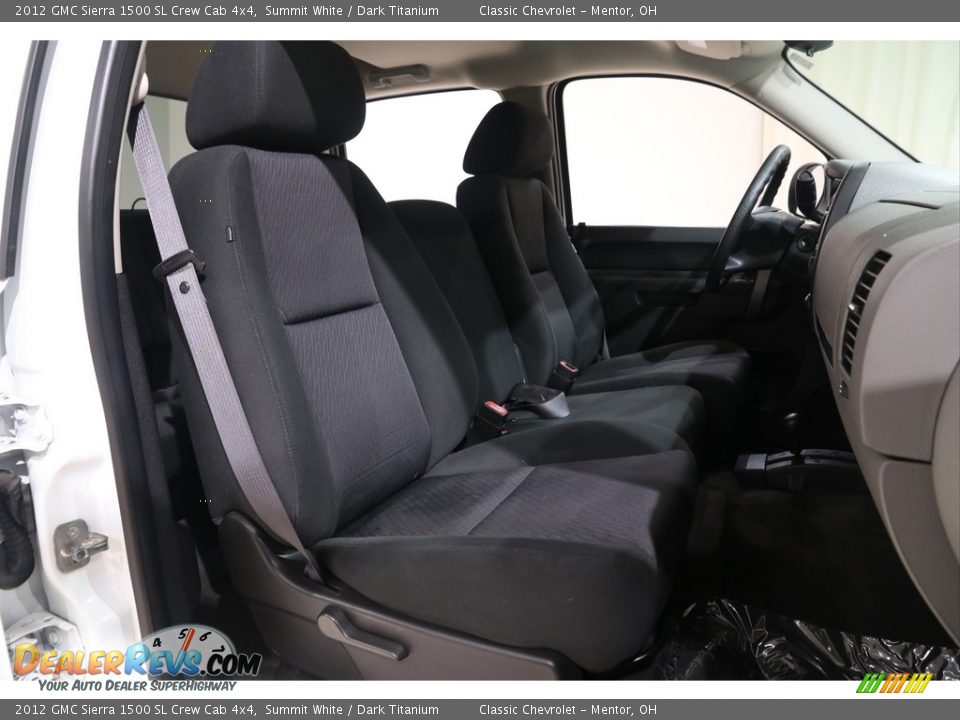 2012 GMC Sierra 1500 SL Crew Cab 4x4 Summit White / Dark Titanium Photo #12