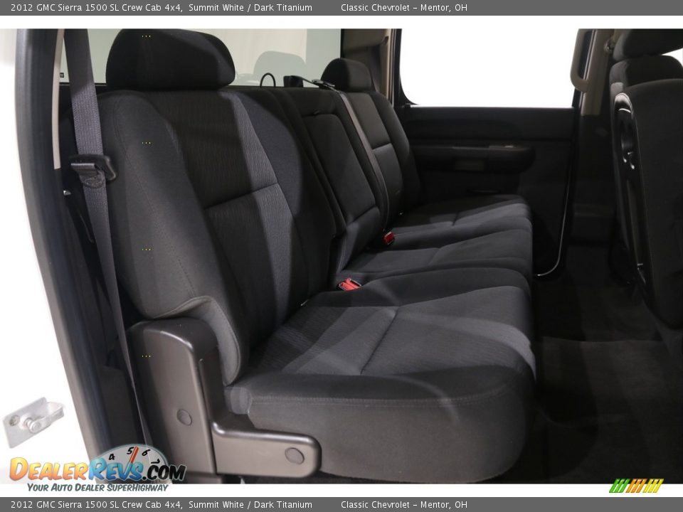 2012 GMC Sierra 1500 SL Crew Cab 4x4 Summit White / Dark Titanium Photo #13