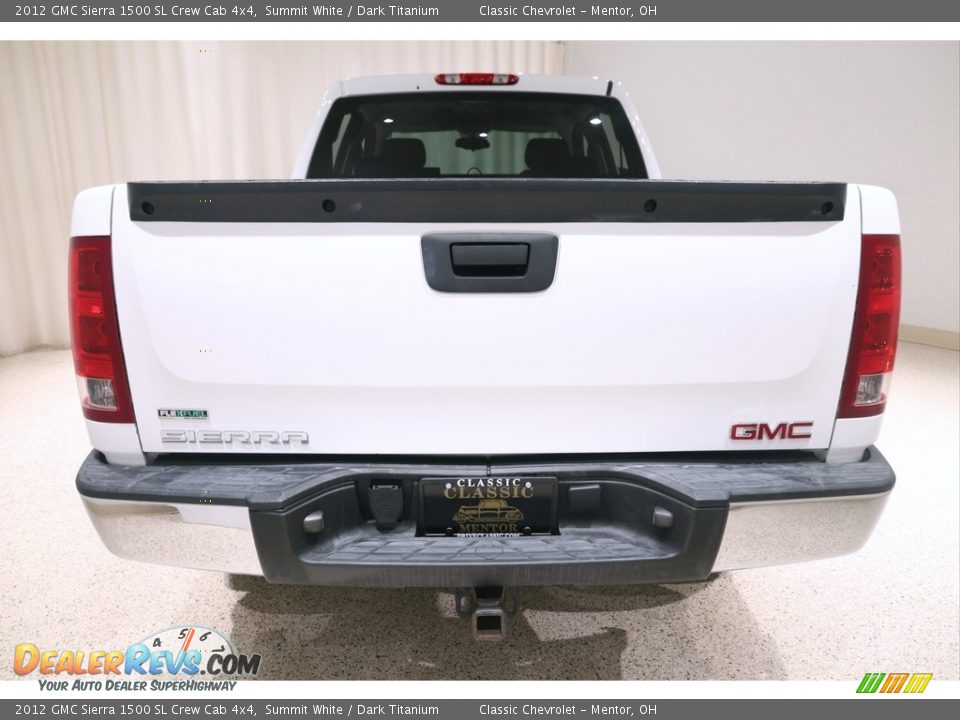 2012 GMC Sierra 1500 SL Crew Cab 4x4 Summit White / Dark Titanium Photo #15