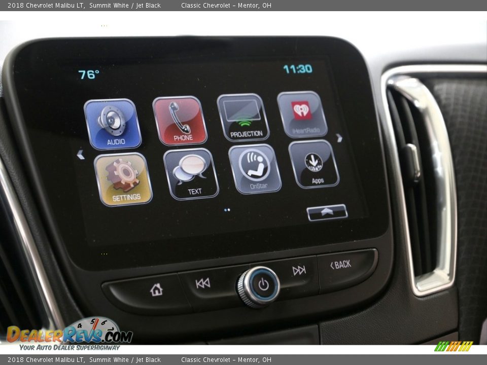 2018 Chevrolet Malibu LT Summit White / Jet Black Photo #11