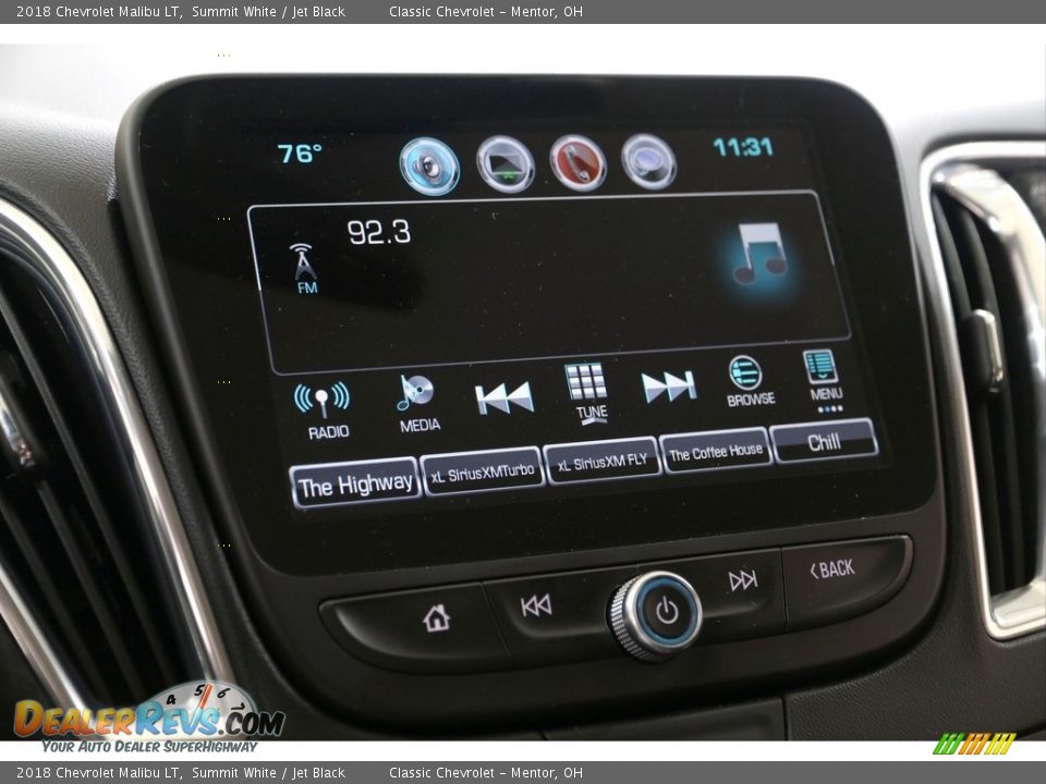 2018 Chevrolet Malibu LT Summit White / Jet Black Photo #13