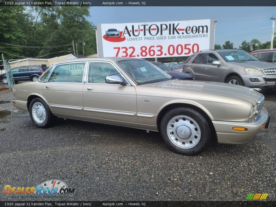 1999 Jaguar XJ Vanden Plas Topaz Metallic / Ivory Photo #2