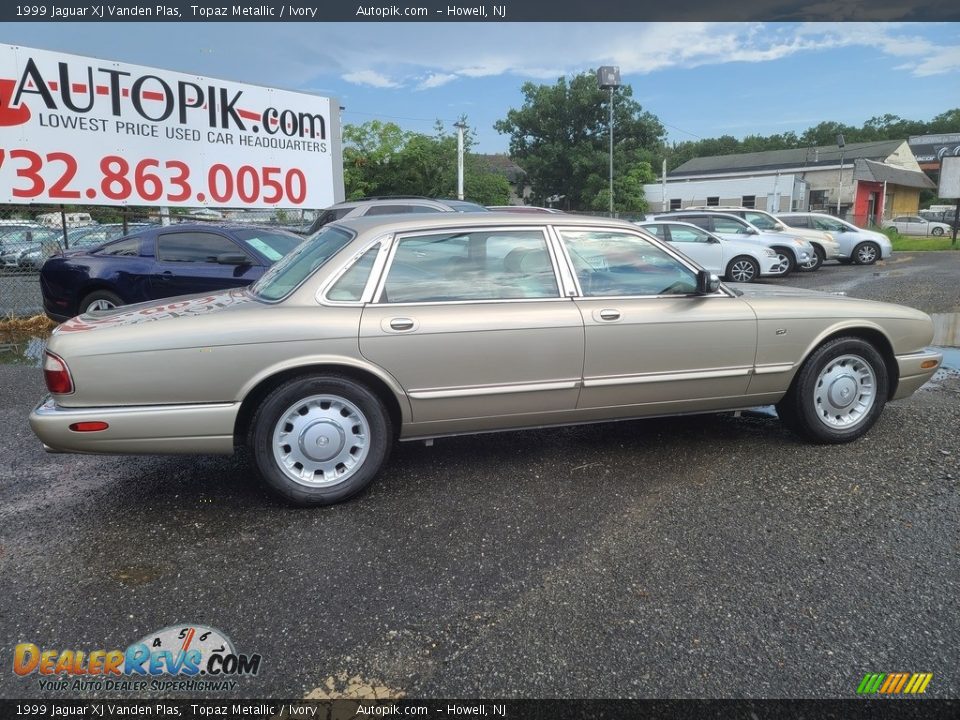 1999 Jaguar XJ Vanden Plas Topaz Metallic / Ivory Photo #3