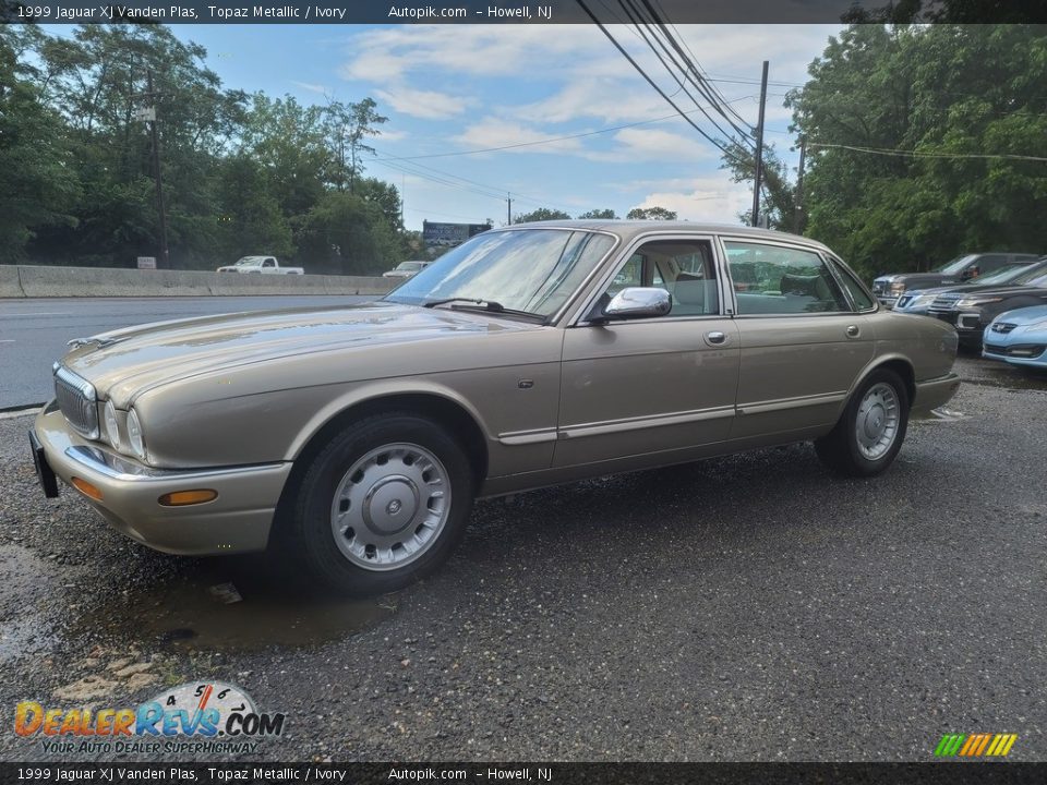 1999 Jaguar XJ Vanden Plas Topaz Metallic / Ivory Photo #7