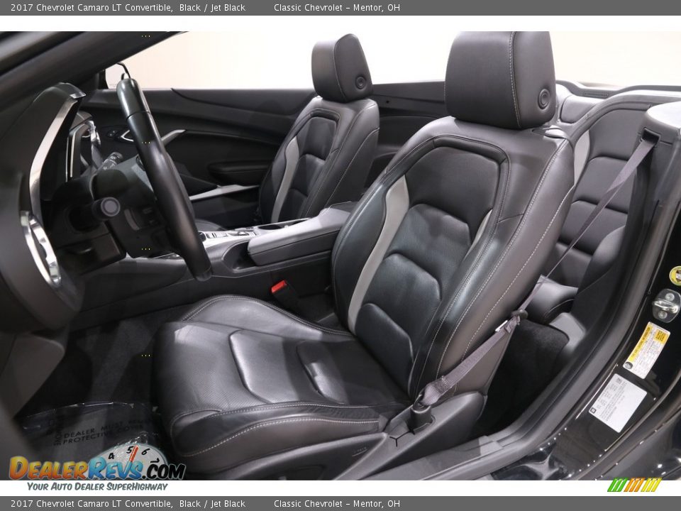 Jet Black Interior - 2017 Chevrolet Camaro LT Convertible Photo #8