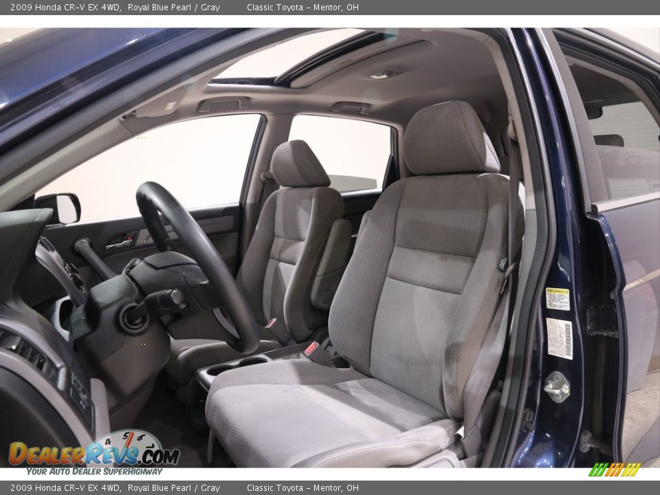 2009 Honda CR-V EX 4WD Royal Blue Pearl / Gray Photo #6