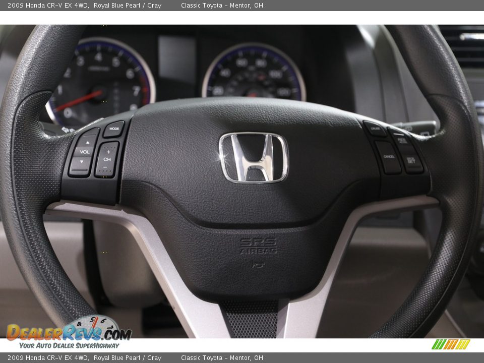 2009 Honda CR-V EX 4WD Royal Blue Pearl / Gray Photo #8