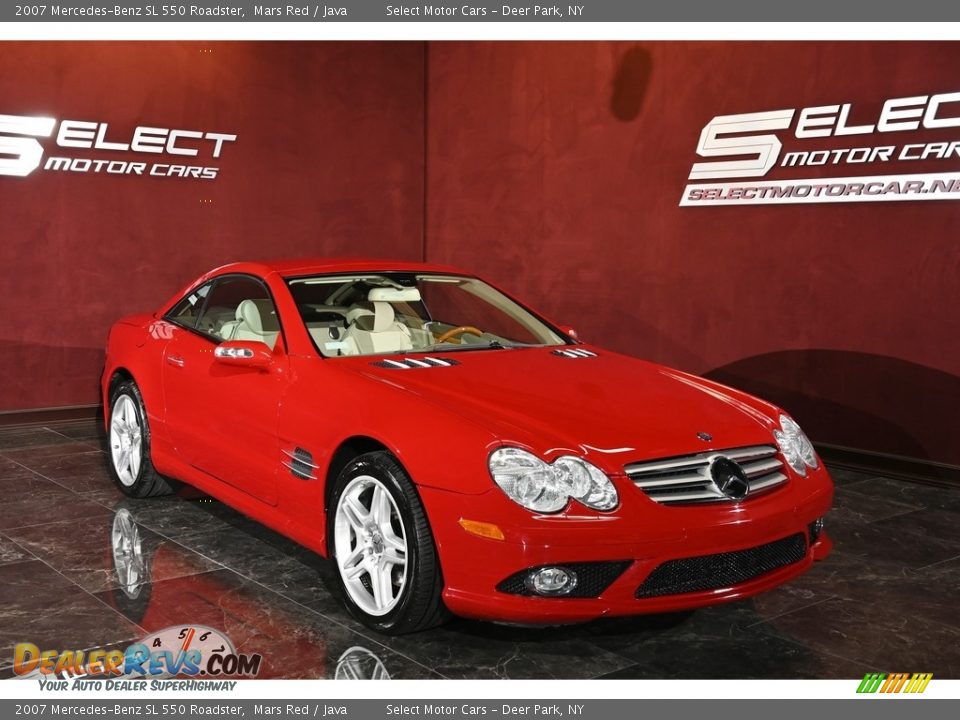 2007 Mercedes-Benz SL 550 Roadster Mars Red / Java Photo #3