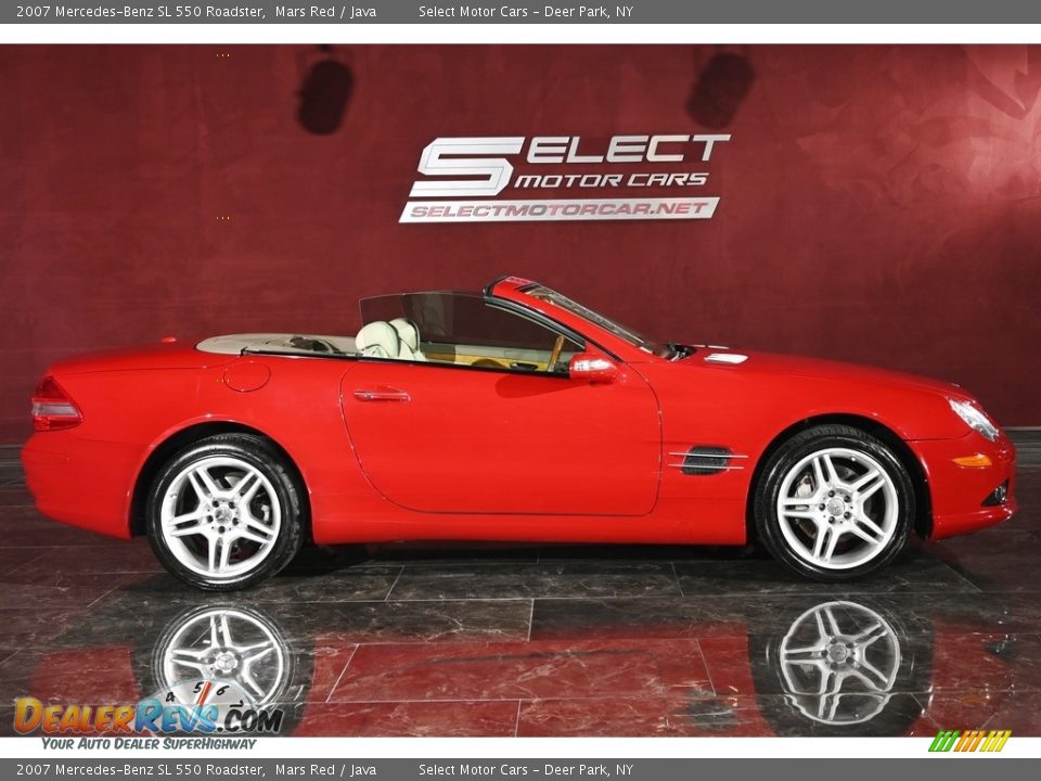 2007 Mercedes-Benz SL 550 Roadster Mars Red / Java Photo #4