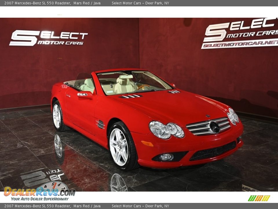 2007 Mercedes-Benz SL 550 Roadster Mars Red / Java Photo #6