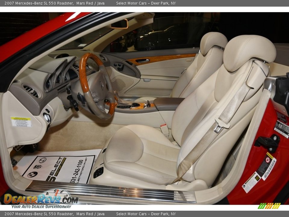 2007 Mercedes-Benz SL 550 Roadster Mars Red / Java Photo #11