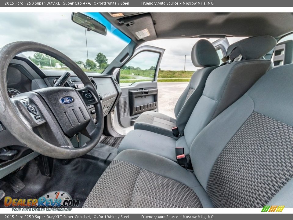 2015 Ford F250 Super Duty XLT Super Cab 4x4 Oxford White / Steel Photo #19