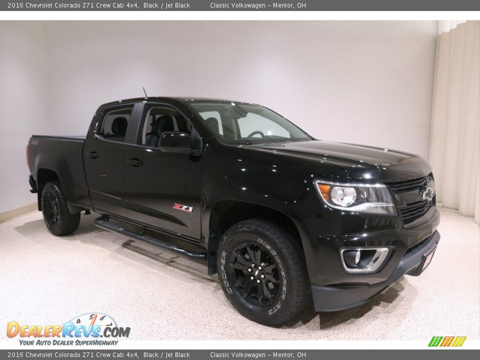 2016 Chevrolet Colorado Z71 Crew Cab 4x4 Black / Jet Black Photo #1