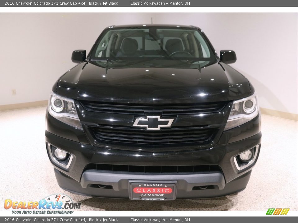 2016 Chevrolet Colorado Z71 Crew Cab 4x4 Black / Jet Black Photo #2