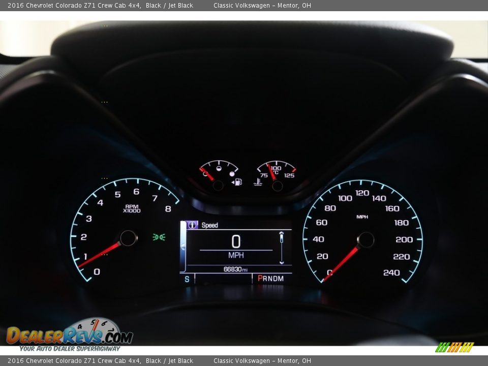 2016 Chevrolet Colorado Z71 Crew Cab 4x4 Black / Jet Black Photo #7