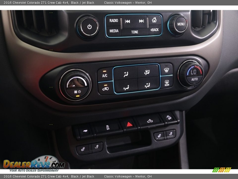 2016 Chevrolet Colorado Z71 Crew Cab 4x4 Black / Jet Black Photo #15