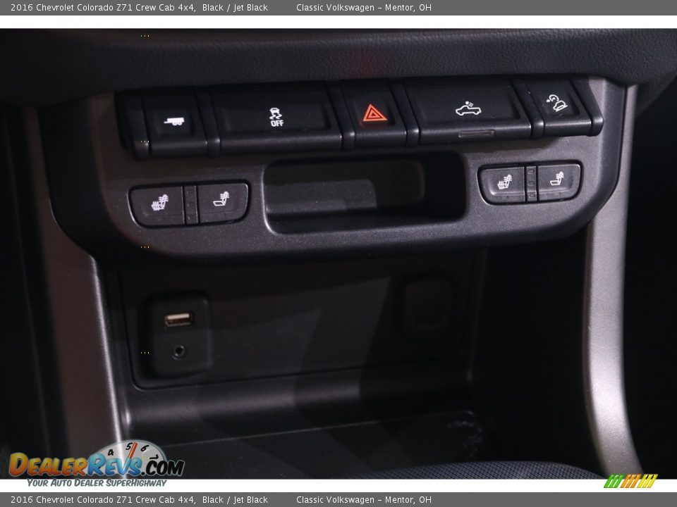 2016 Chevrolet Colorado Z71 Crew Cab 4x4 Black / Jet Black Photo #17