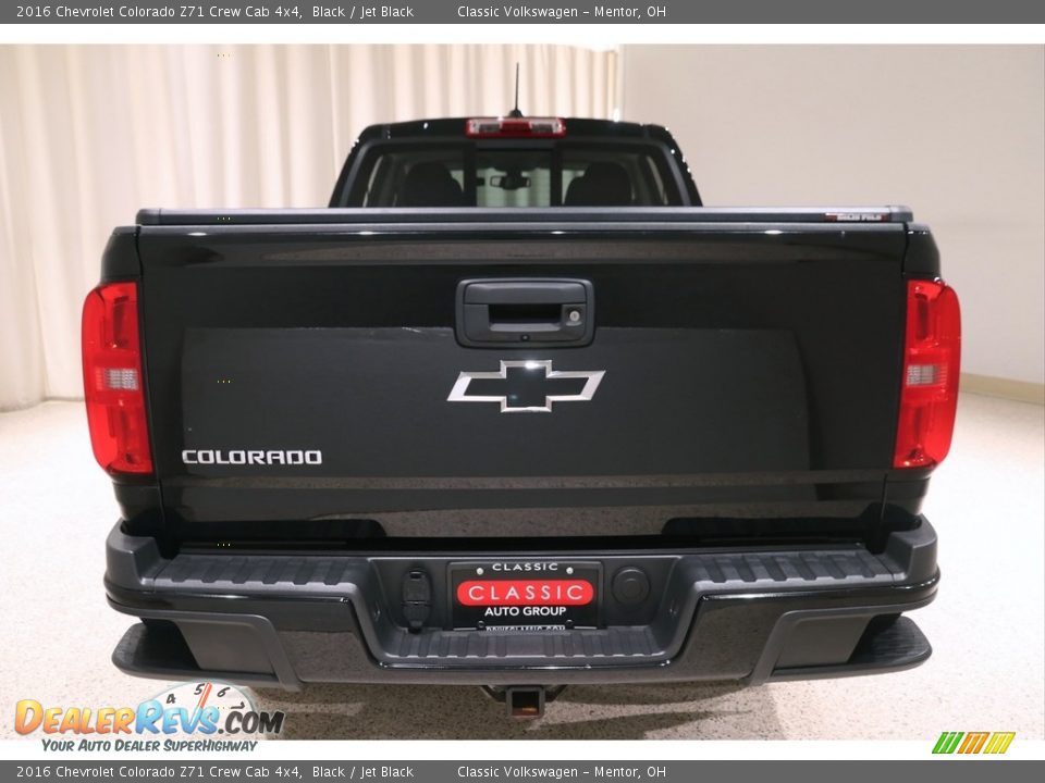 2016 Chevrolet Colorado Z71 Crew Cab 4x4 Black / Jet Black Photo #21