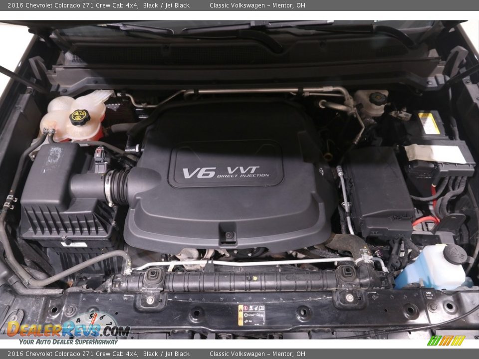 2016 Chevrolet Colorado Z71 Crew Cab 4x4 Black / Jet Black Photo #22
