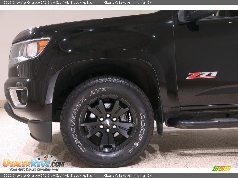 2016 Chevrolet Colorado Z71 Crew Cab 4x4 Black / Jet Black Photo #23