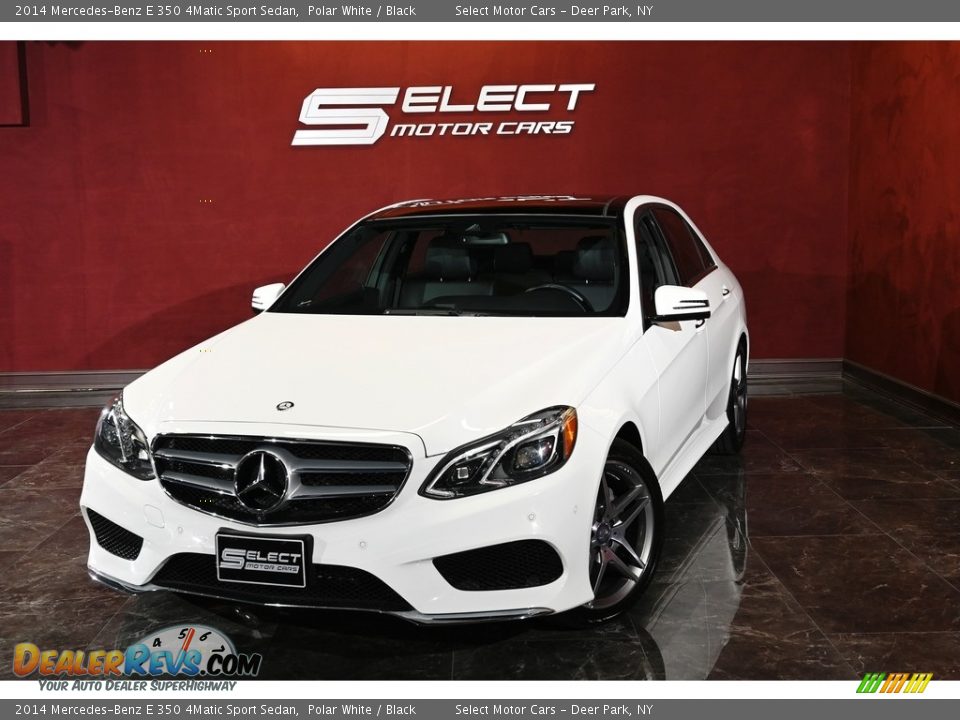 2014 Mercedes-Benz E 350 4Matic Sport Sedan Polar White / Black Photo #1