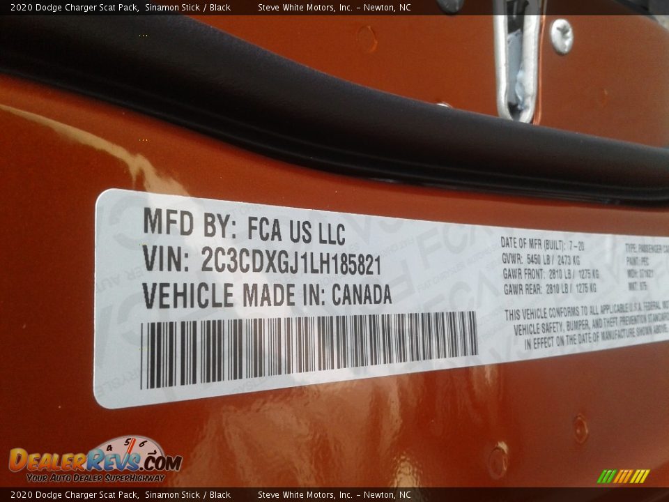 2020 Dodge Charger Scat Pack Sinamon Stick / Black Photo #29