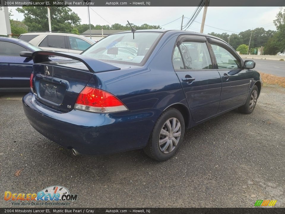 2004 Mitsubishi Lancer ES Mystic Blue Pearl / Gray Photo #3