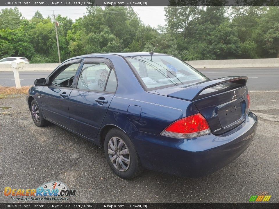 2004 Mitsubishi Lancer ES Mystic Blue Pearl / Gray Photo #5