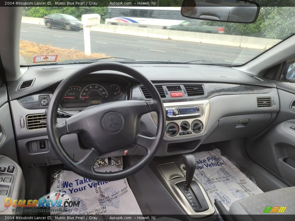 2004 Mitsubishi Lancer ES Mystic Blue Pearl / Gray Photo #9