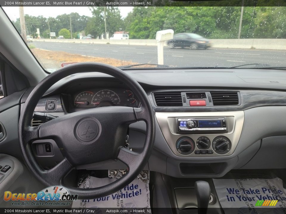 2004 Mitsubishi Lancer ES Mystic Blue Pearl / Gray Photo #11