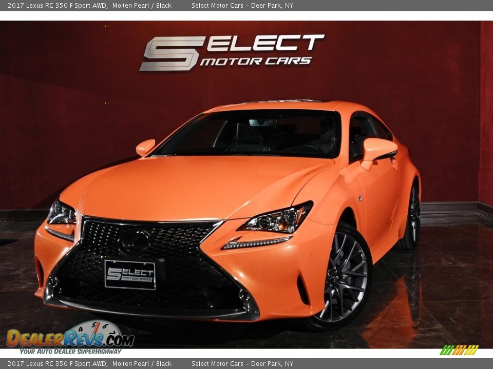 2017 Lexus RC 350 F Sport AWD Molten Pearl / Black Photo #1