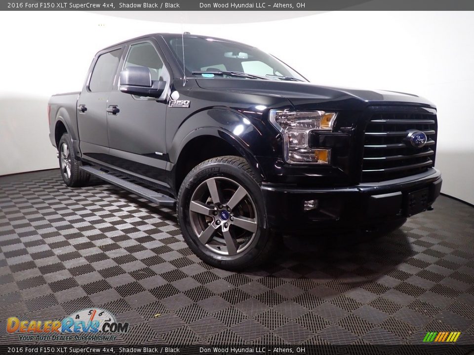 2016 Ford F150 XLT SuperCrew 4x4 Shadow Black / Black Photo #3