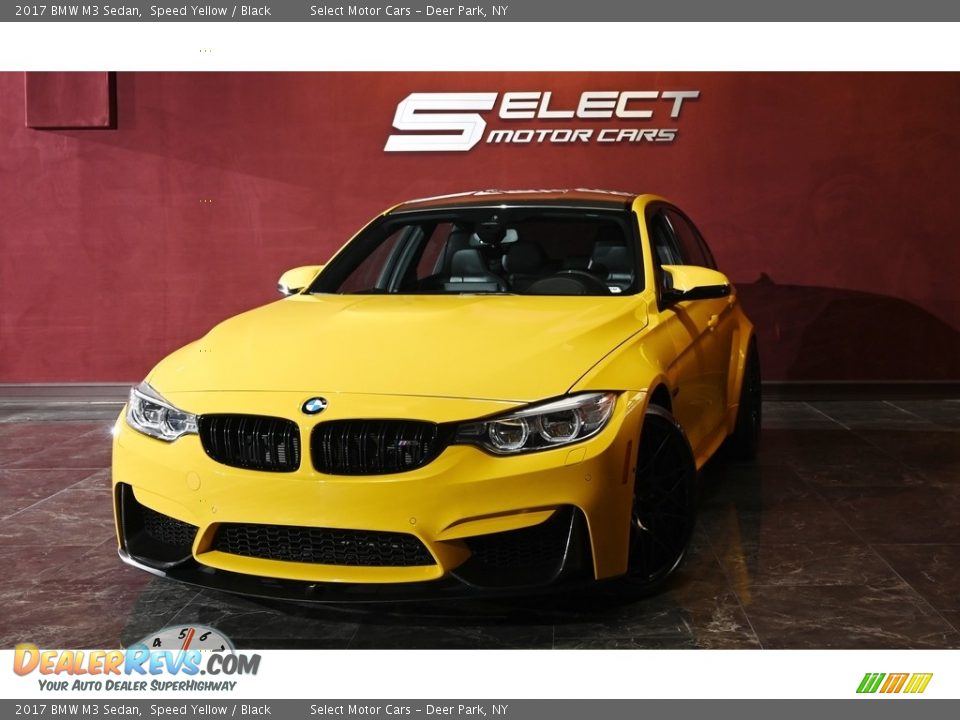2017 BMW M3 Sedan Speed Yellow / Black Photo #1