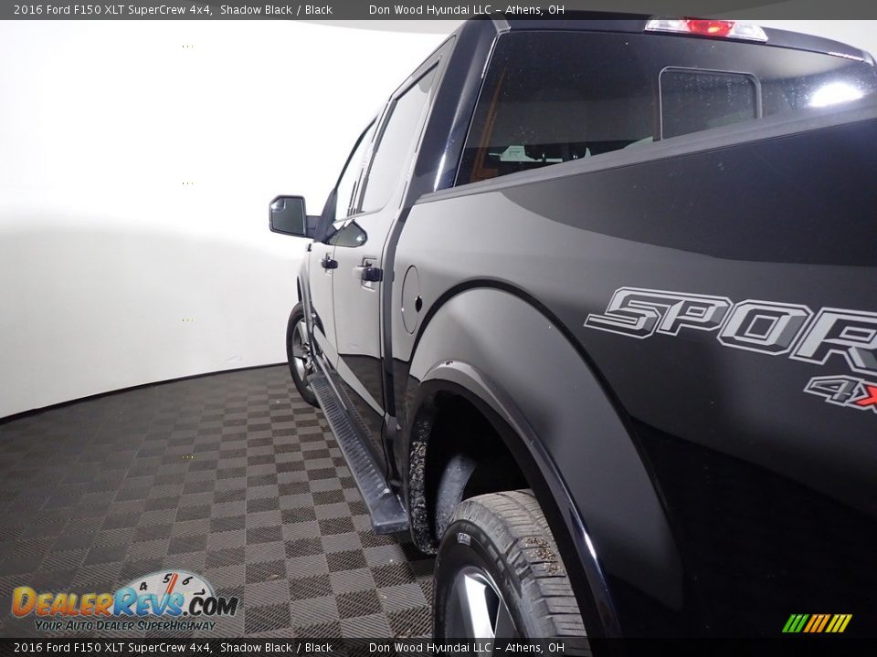 2016 Ford F150 XLT SuperCrew 4x4 Shadow Black / Black Photo #7