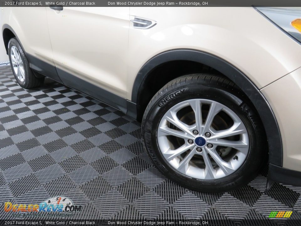 2017 Ford Escape S White Gold / Charcoal Black Photo #4