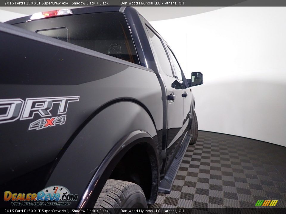 2016 Ford F150 XLT SuperCrew 4x4 Shadow Black / Black Photo #8